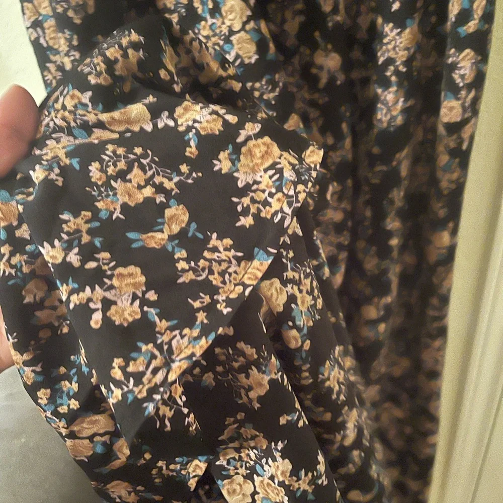 Plus Size Womens sleeveless black floral high low summer dress size 3X pre